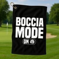 Boccia Mode On Boccia Player Bocce Ball Player Gift Golf Towel thumb 1