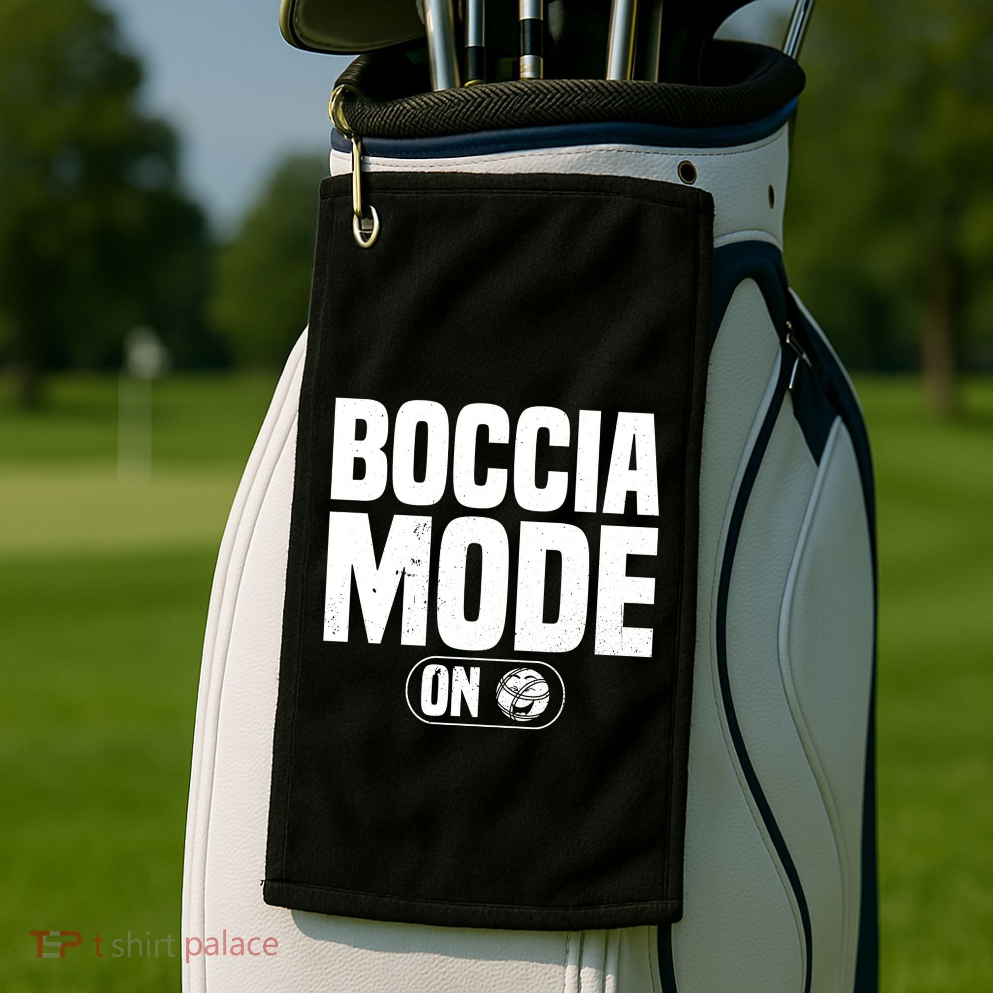 Boccia Mode On Boccia Player Bocce Ball Player Gift Golf Towel