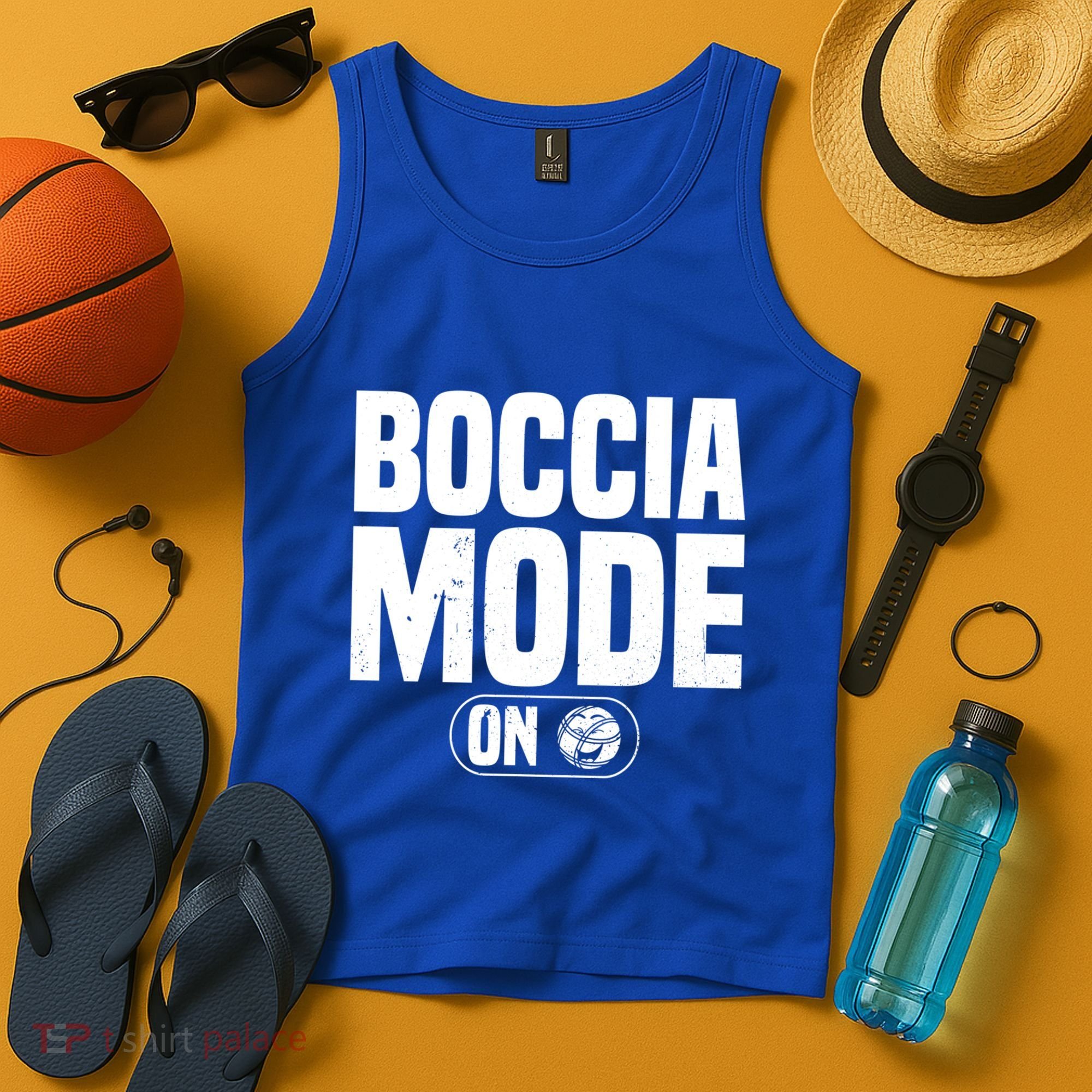 Boccia Mode On Boccia Player Bocce Ball Player Gift Tank Top