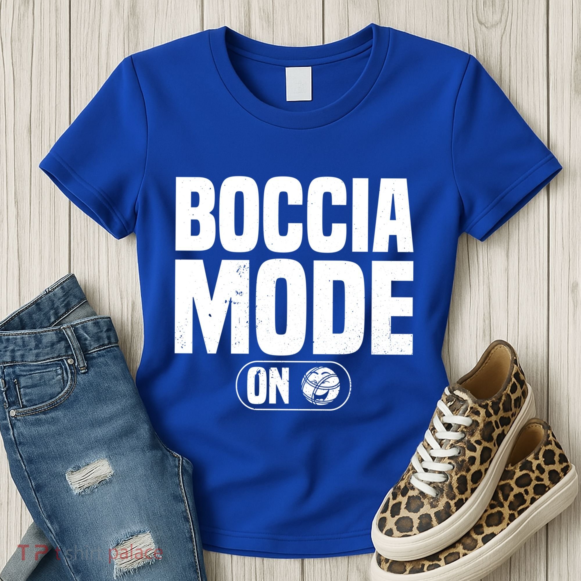 Boccia Mode On Boccia Player Bocce Ball Player Gift Women's T-Shirt