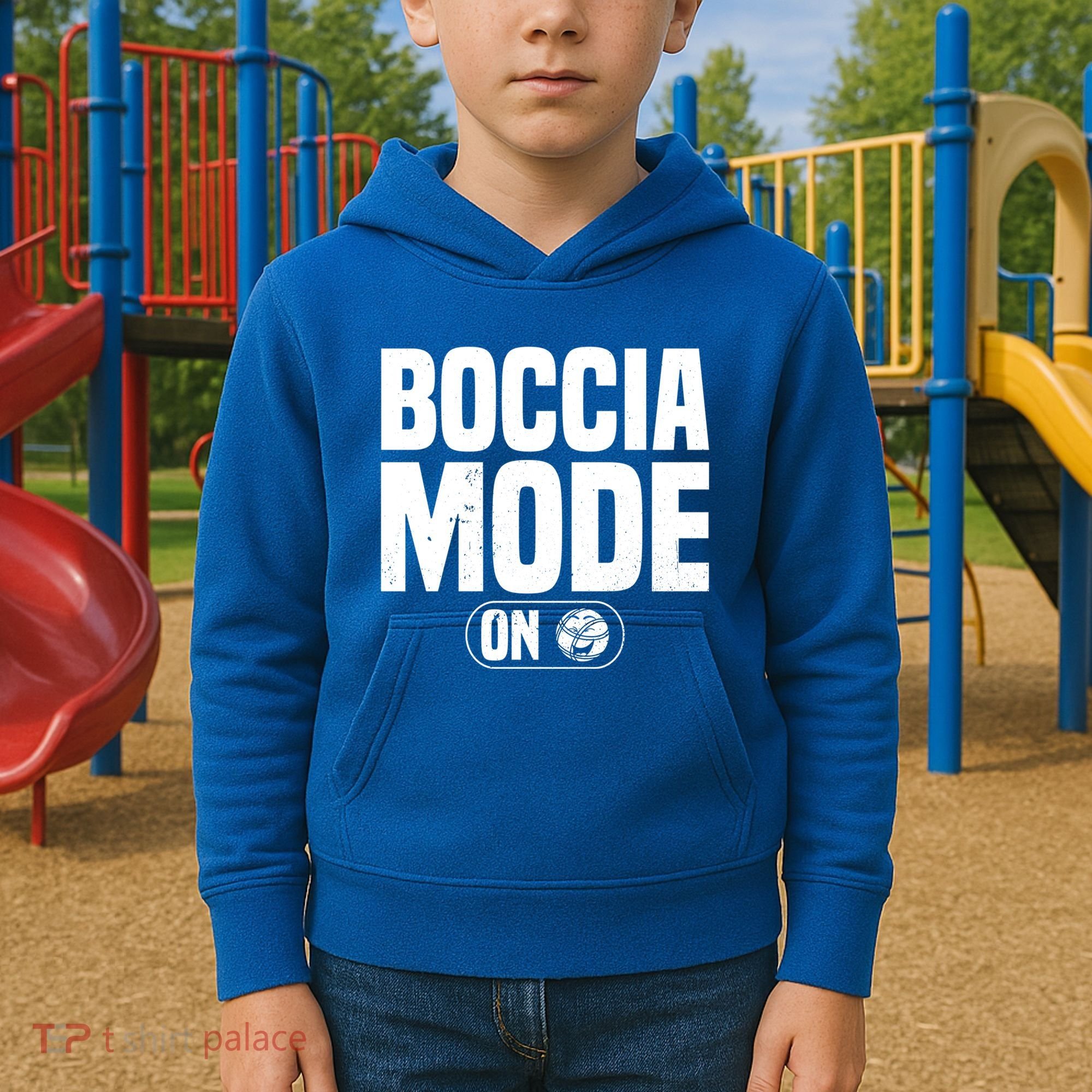 Boccia Mode On Boccia Player Bocce Ball Player Gift Kids Hoodie