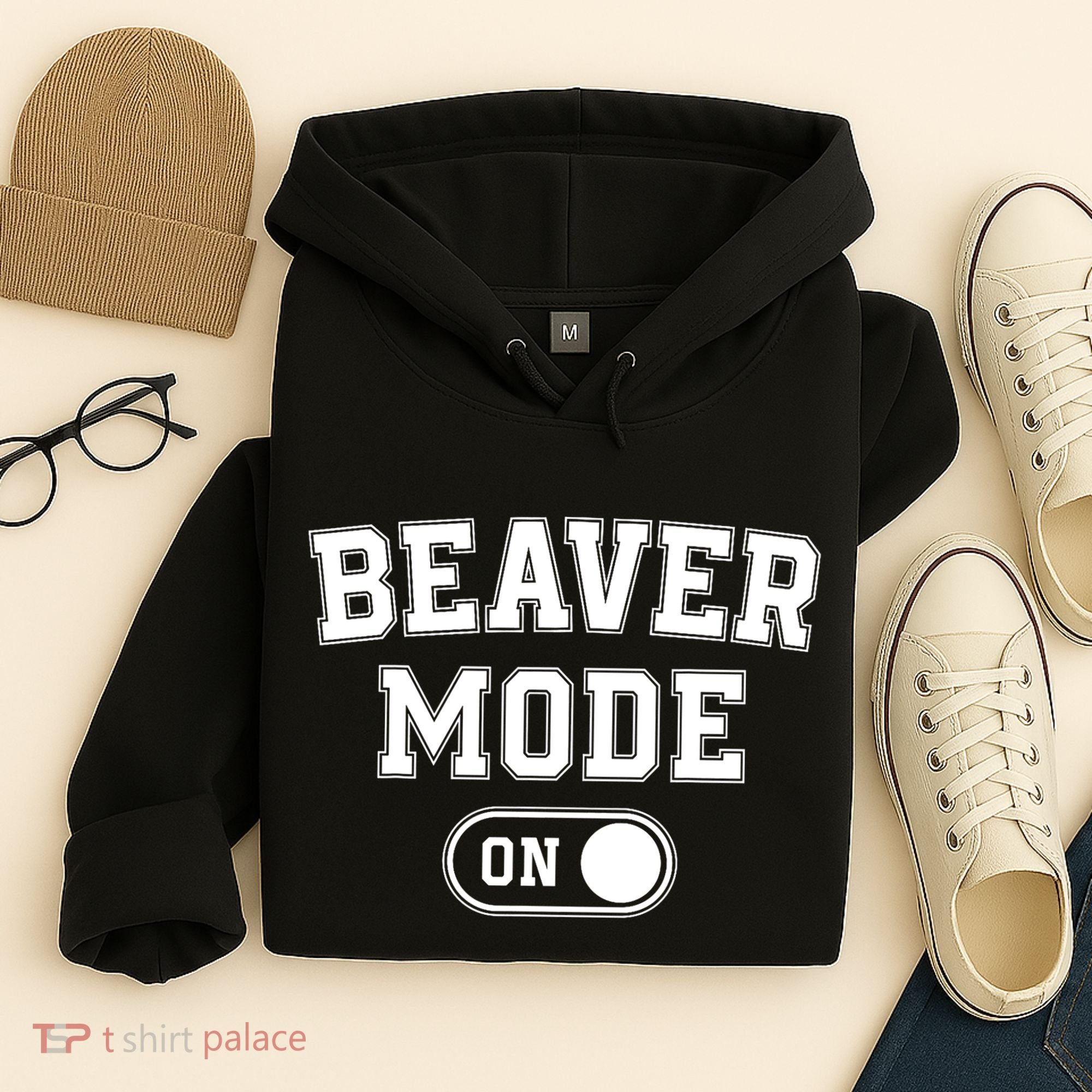 Beaver Mode On Costume Funny Dam Builder Gift Animal Lover Hoodie