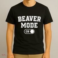 Beaver Mode On Costume Funny Dam Builder Gift Animal Lover T-Shirt thumb 3