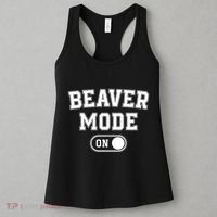 Beaver Mode On Costume Funny Dam Builder Gift Animal Lover Women's Tank Top thumb 3