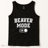 Beaver Mode On Costume Funny Dam Builder Gift Animal Lover Tank Top thumb 2