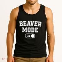 Beaver Mode On Costume Funny Dam Builder Gift Animal Lover Tank Top thumb 3
