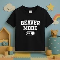 Beaver Mode On Costume Funny Dam Builder Gift Animal Lover Toddler T-Shirt thumb 3
