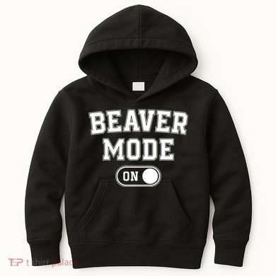 Beaver Mode On Costume Funny Dam Builder Gift Animal Lover Kids Hoodie