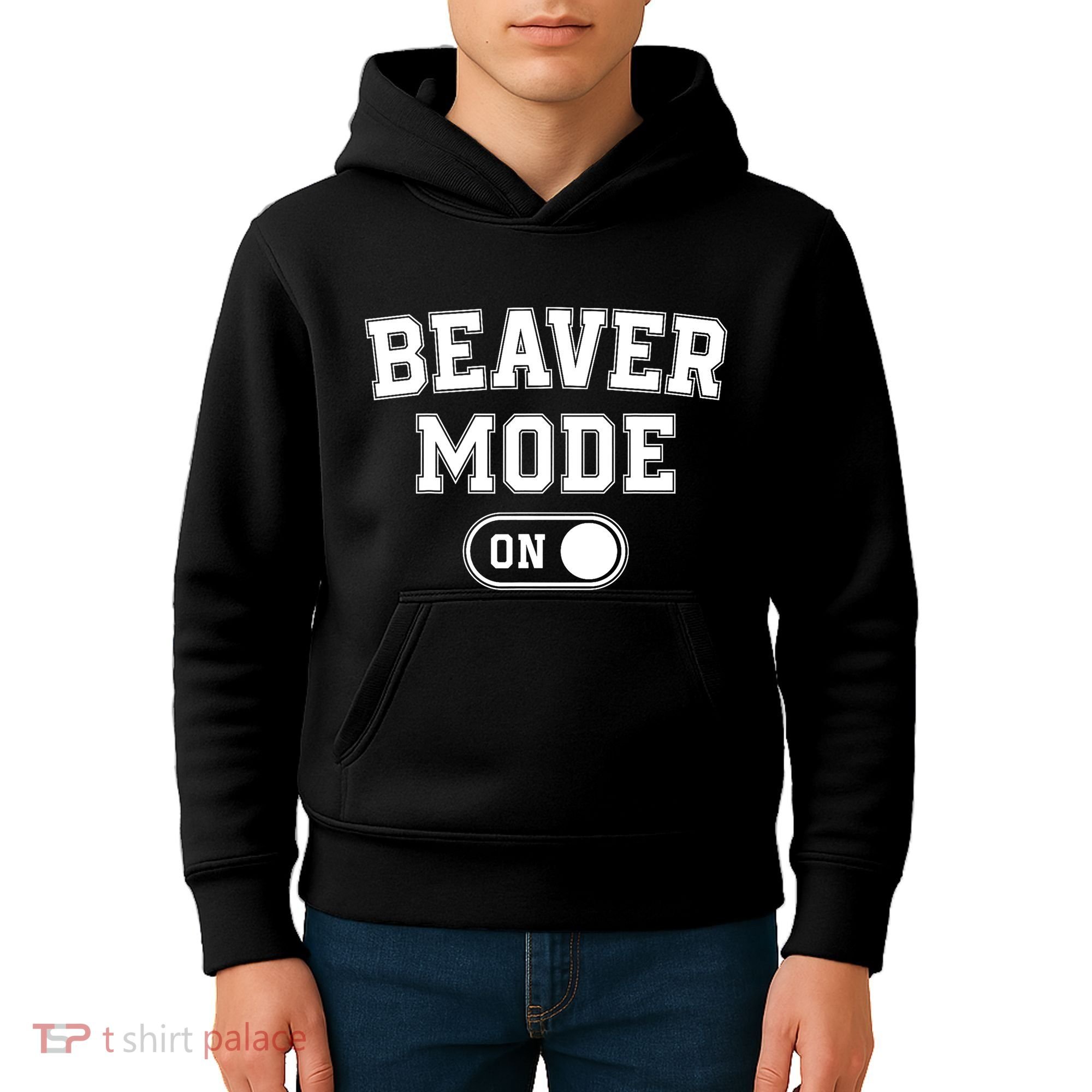 Beaver Mode On Costume Funny Dam Builder Gift Animal Lover Kids Hoodie