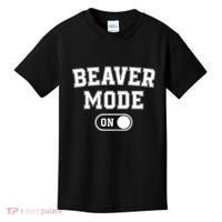 Beaver Mode On Costume Funny Dam Builder Gift Animal Lover Kids T-Shirt thumb 0