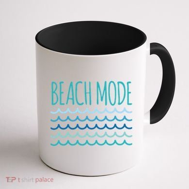 Beach Mode Ocean Wave Coffee Mug back