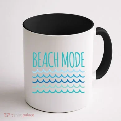 Beach Mode Ocean Wave Coffee Mug back