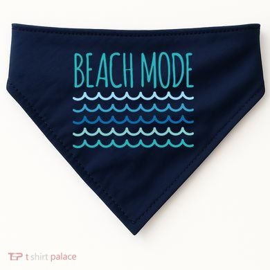 Beach Mode Ocean Wave USA-Made Doggie Bandana