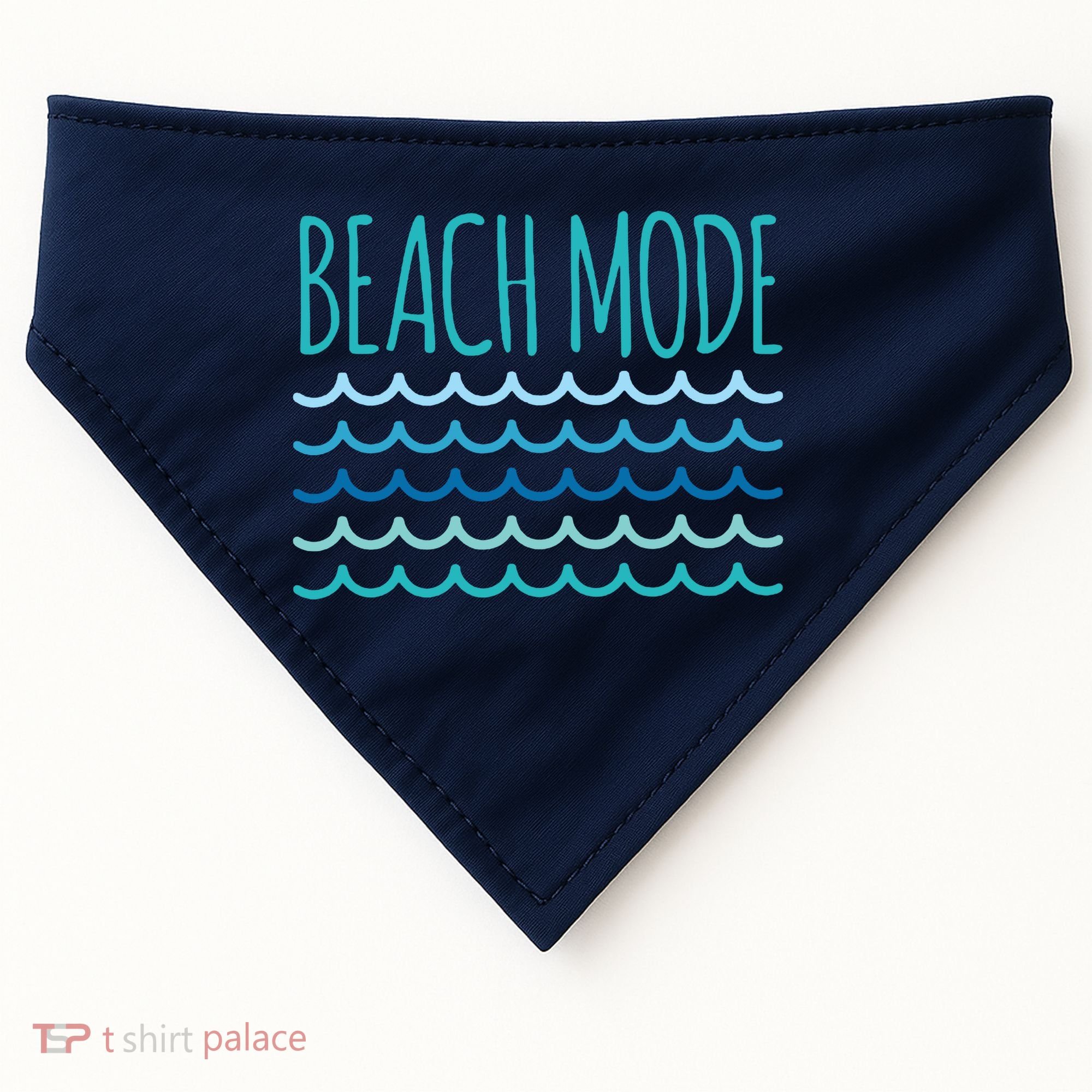 Beach Mode Ocean Wave USA-Made Doggie Bandana