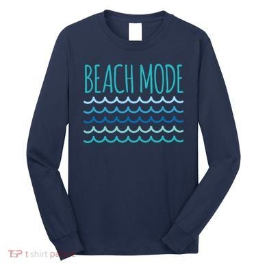 Beach Mode Ocean Wave Long Sleeve Shirt