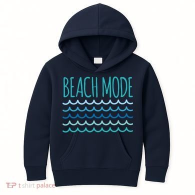 Beach Mode Ocean Wave Kids Hoodie