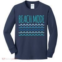 Beach Mode Ocean Wave Kids Long Sleeve Shirt thumb 0