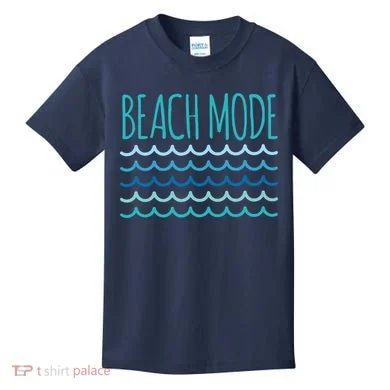 Beach Mode Ocean Wave Kids T-Shirt