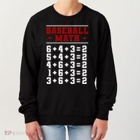 Baseball Math Operation Double Play Mathematician Women's Sweatshirt thumb 0