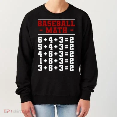 Baseball Math Operation Double Play Mathematician Women's Sweatshirt