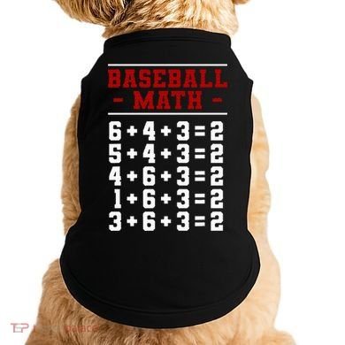 Baseball Math Operation Double Play Mathematician Doggie Tank