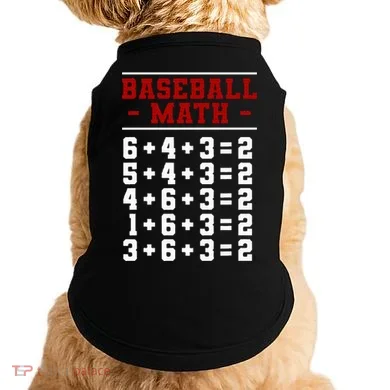 Baseball Math Operation Double Play Mathematician Doggie Tank
