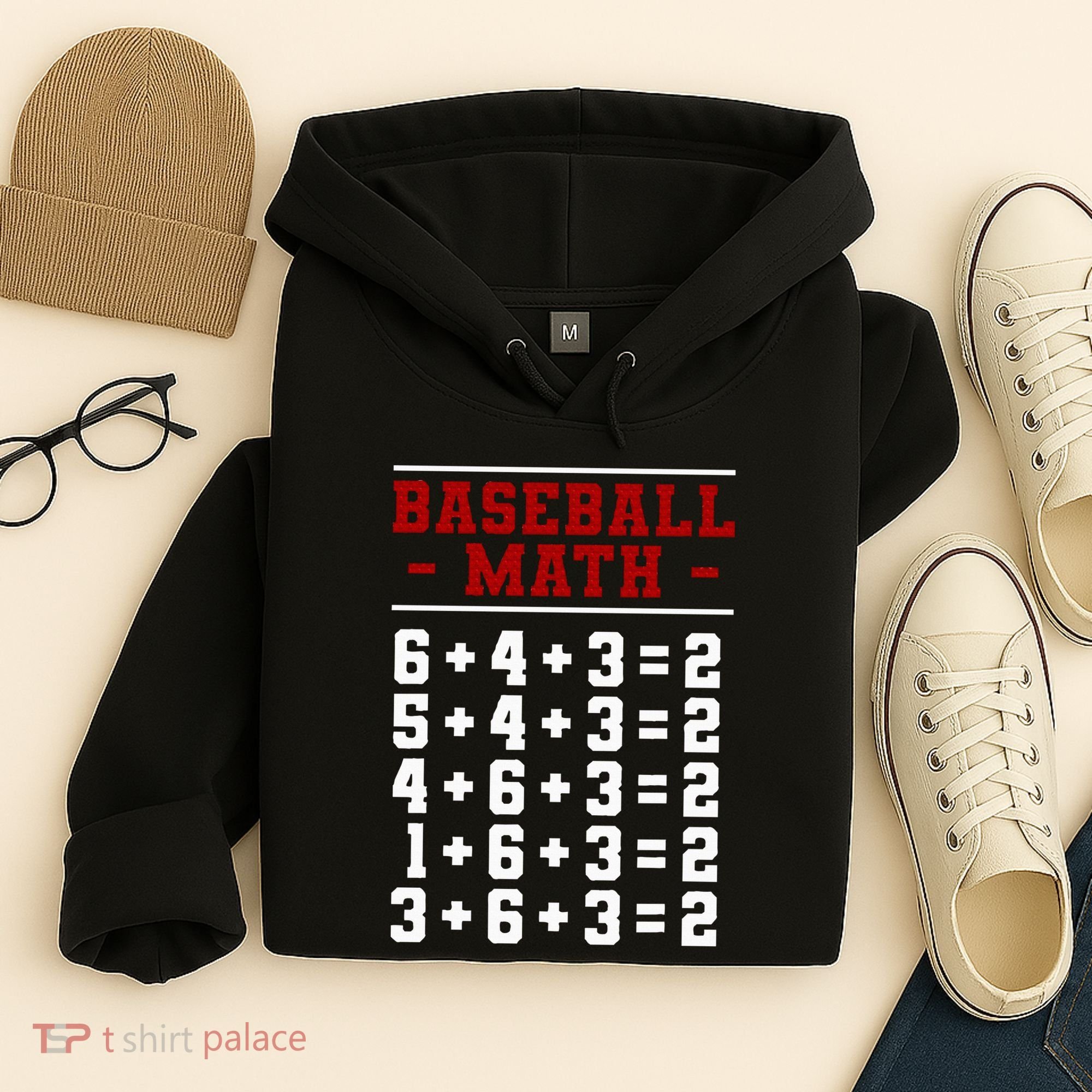 Baseball Math Operation Double Play Mathematician Hoodie