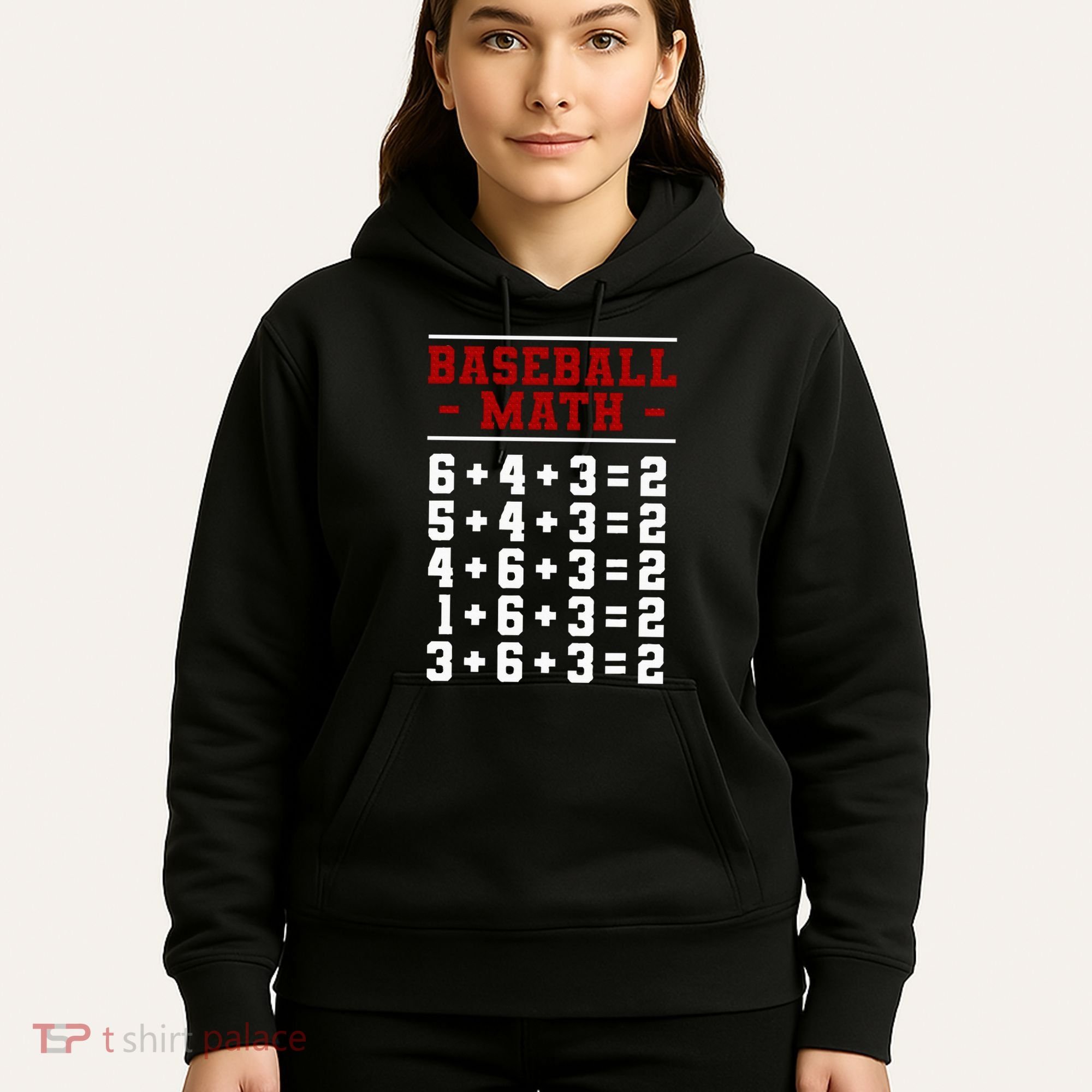 Baseball Math Operation Double Play Mathematician Hoodie