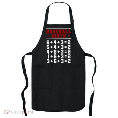 Baseball Math Operation Double Play Mathematician Apron