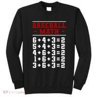 Baseball Math Operation Double Play Mathematician Sweatshirt thumb 0