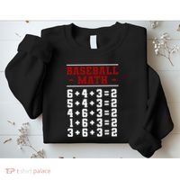 Baseball Math Operation Double Play Mathematician Sweatshirt thumb 2