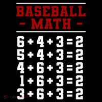 Baseball Math Operation Double Play Mathematician Sweatshirt thumb 3
