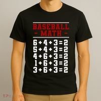 Baseball Math Operation Double Play Mathematician T-Shirt thumb 3