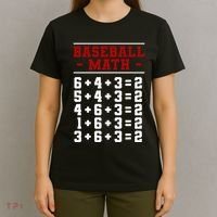 Baseball Math Operation Double Play Mathematician T-Shirt thumb 4