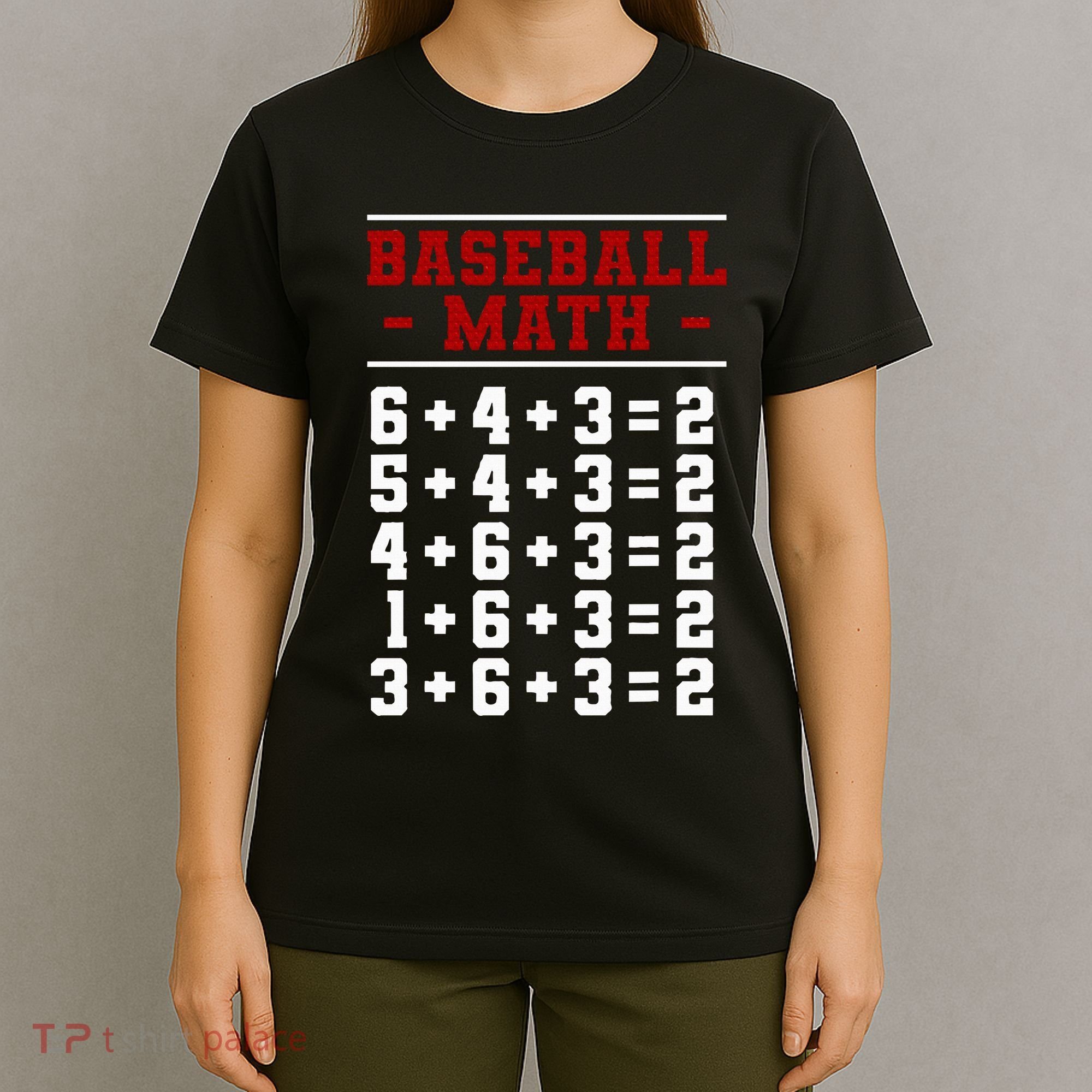 Baseball Math Operation Double Play Mathematician T-Shirt