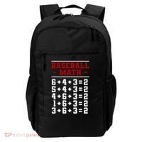 Baseball Math Operation Double Play Mathematician Backpack thumb 0
