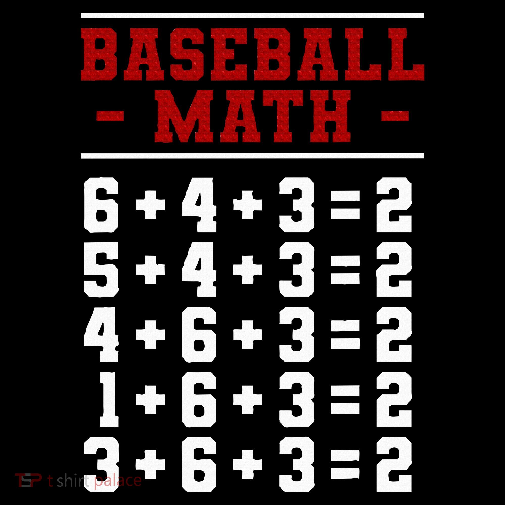 Baseball Math Operation Double Play Mathematician Polo