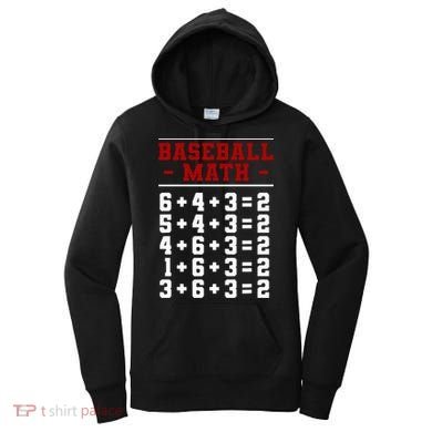 Baseball Math Operation Double Play Mathematician Women's Hoodie