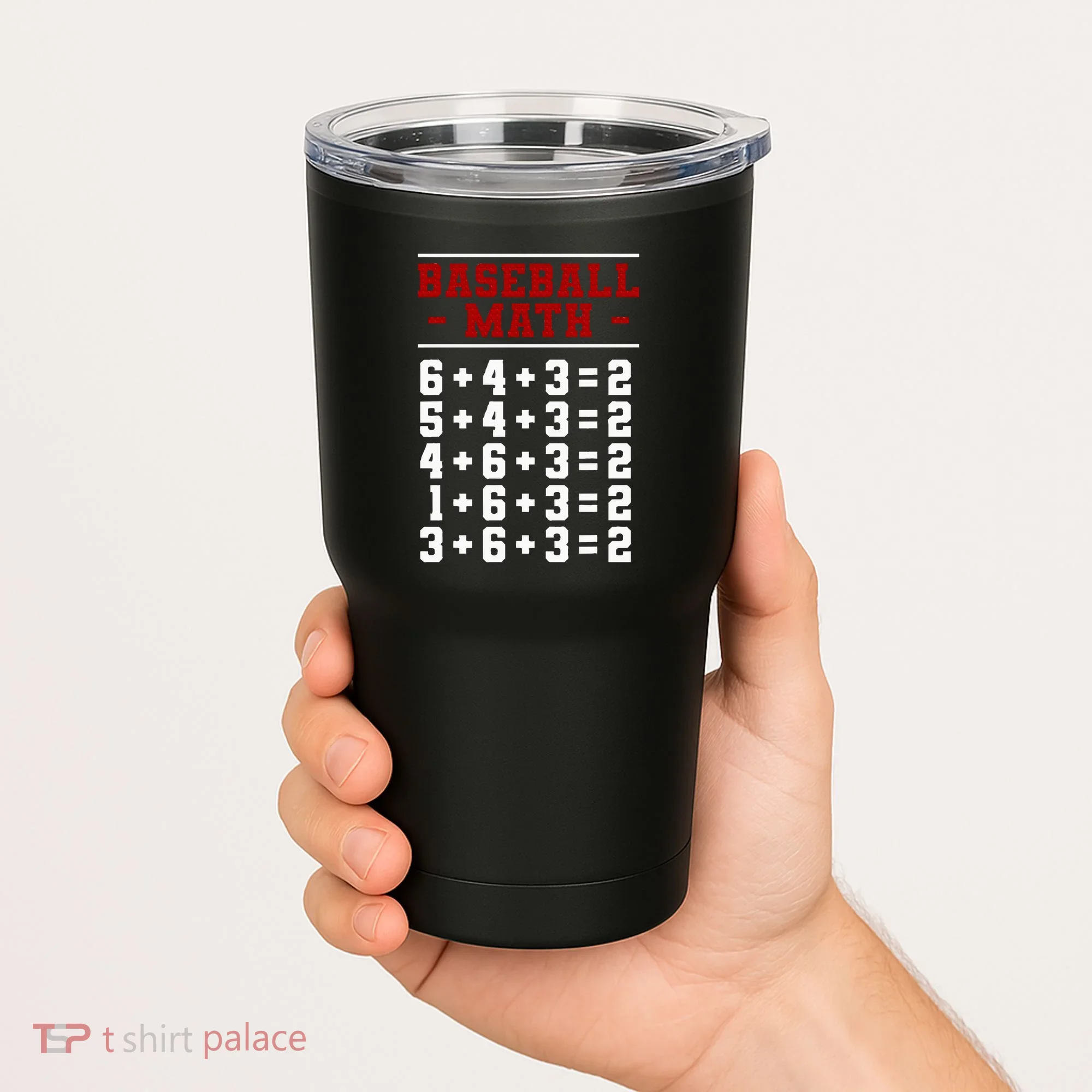 Baseball Math Operation Double Play Mathematician Tumbler