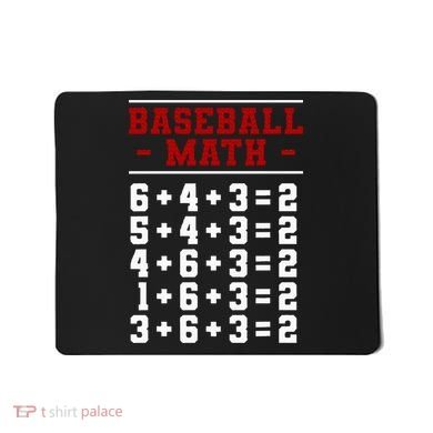Baseball Math Operation Double Play Mathematician Mousepad