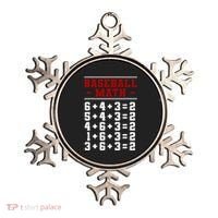 Baseball Math Operation Double Play Mathematician Ornament thumb 0