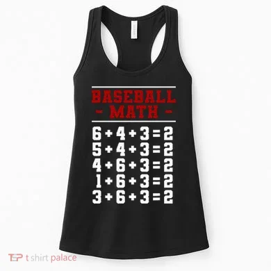 Baseball Math Operation Double Play Mathematician Women's Tank Top
