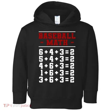 Baseball Math Operation Double Play Mathematician Toddler Hoodie