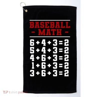 Baseball Math Operation Double Play Mathematician Golf Towel