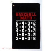 Baseball Math Operation Double Play Mathematician Golf Towel thumb 0