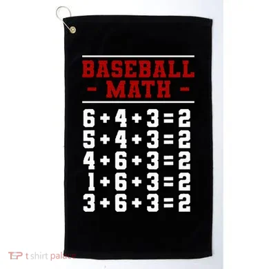 Baseball Math Operation Double Play Mathematician Golf Towel