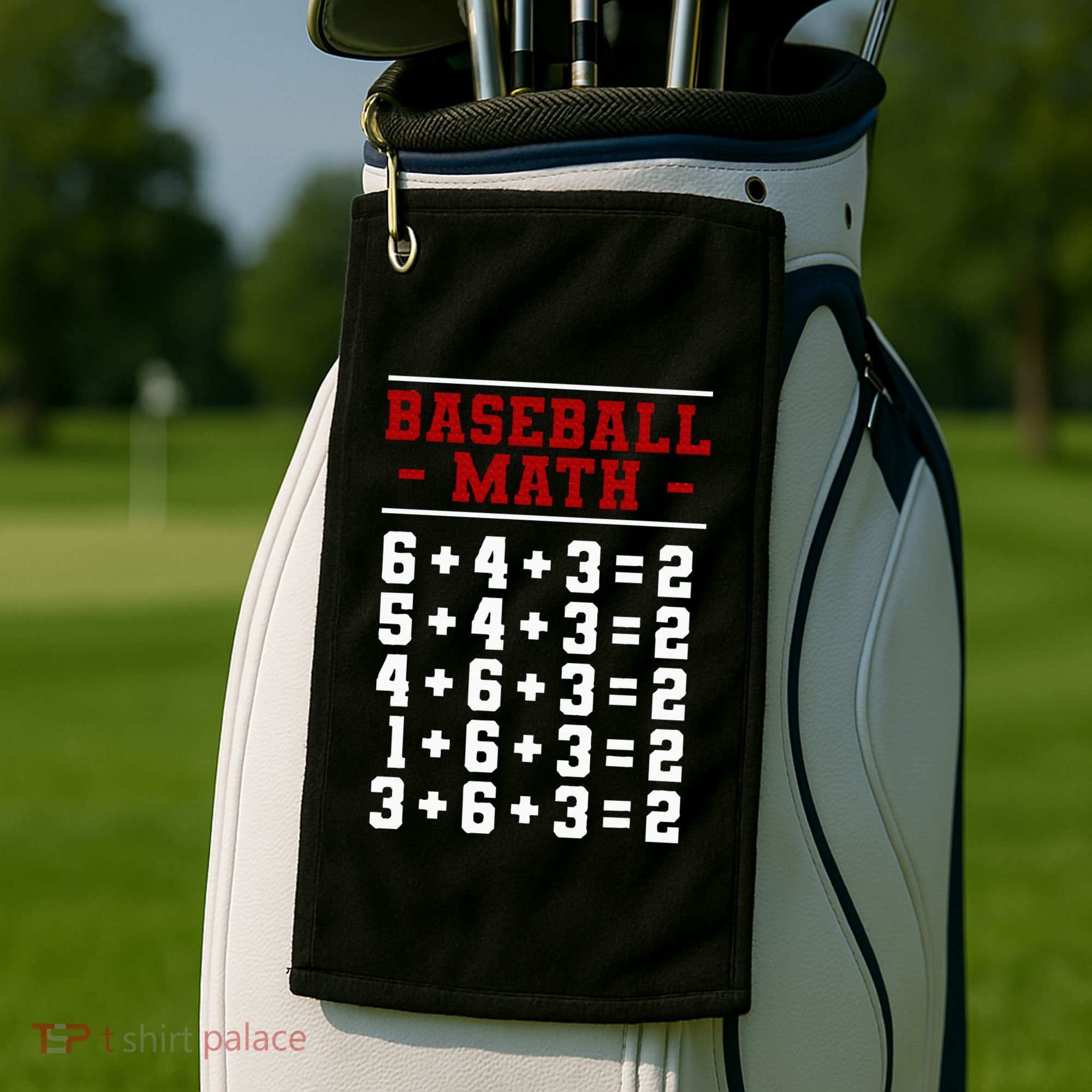 Baseball Math Operation Double Play Mathematician Golf Towel