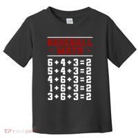 Baseball Math Operation Double Play Mathematician Toddler T-Shirt thumb 0