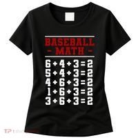 Baseball Math Operation Double Play Mathematician Women's T-Shirt thumb 0
