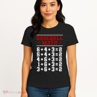Baseball Math Operation Double Play Mathematician Women's T-Shirt thumb 4